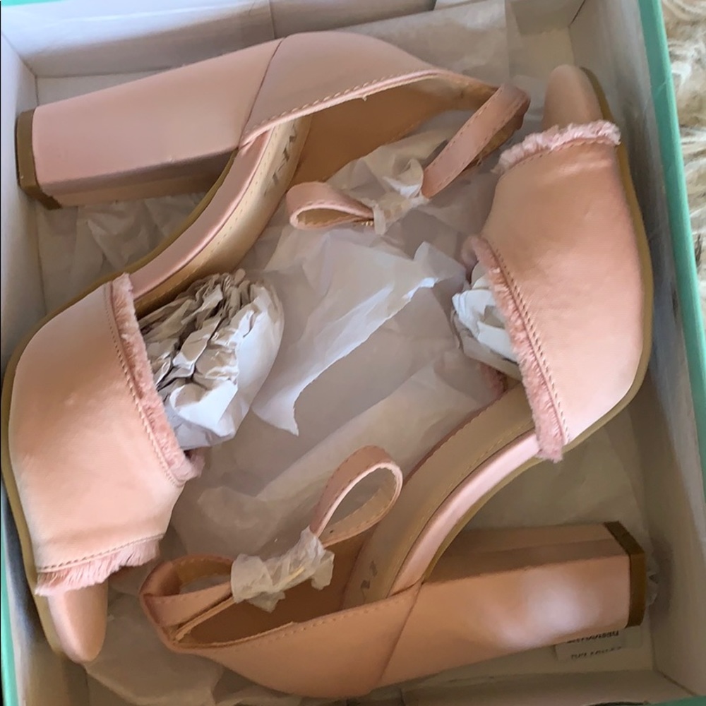 Pink Fringe Accent Sandal - Picture 8 of 8